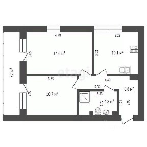Продается 2-комн. квартира, 47,2 м²