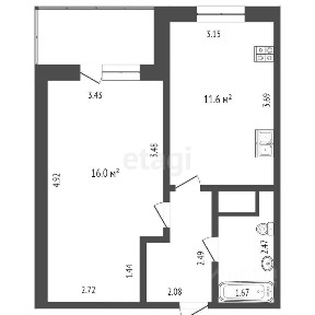 Продается 1-комн. квартира, 35,9 м²