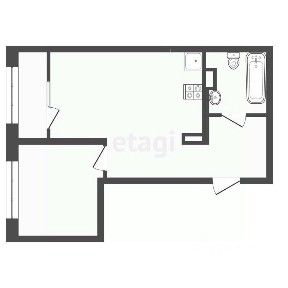 Продается 1-комн. квартира, 44,2 м²