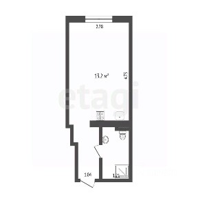 Продается студия, 18,8 м²