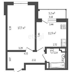 Продается 1-комн. квартира, 40,2 м²