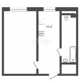 Продается 1-комн. квартира, 33,6 м²