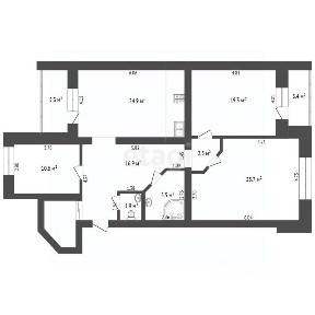 Продается 3-комн. квартира, 111,6 м²