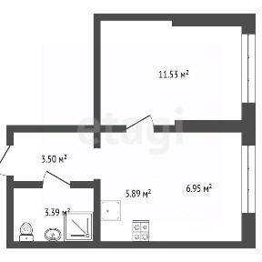 Продается 1-комн. квартира, 31,26 м²