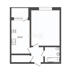 Продается 1-комн. квартира, 28,8 м²