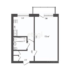 Продается 1-комн. квартира, 30,5 м²