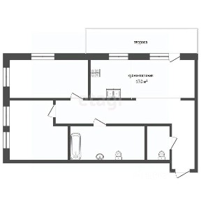 Продается 2-комн. квартира, 64 м²