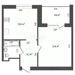 Продается 1-комн. квартира, 41 м²