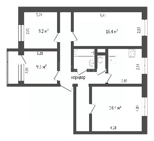 Продается 4-комн. квартира, 81 м²