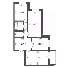 Продается 3-комн. квартира, 72,9 м²