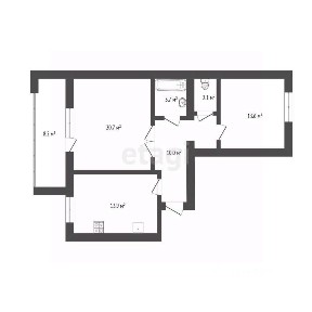 Продается 2-комн. квартира, 65,2 м²