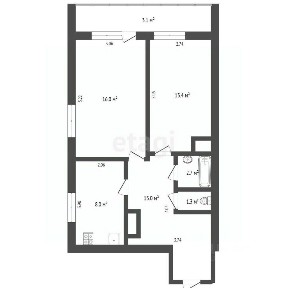 Продается 2-комн. квартира, 53,4 м²