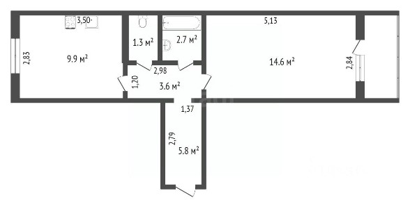 Продается 1-комн. квартира, 35,9 м²