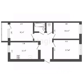 Продается 3-комн. квартира, 58,8 м²