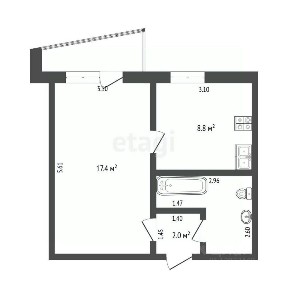 Продается 1-комн. квартира, 33,5 м²