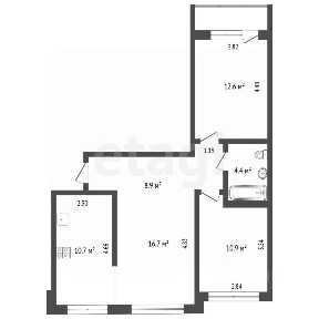 Продается 3-комн. квартира, 66 м²