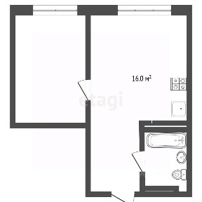 Продается 1-комн. квартира, 35 м²
