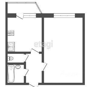 Продается 1-комн. квартира, 42,6 м²