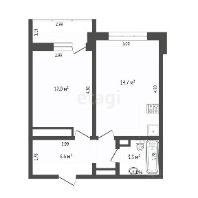 Продается 1-комн. квартира, 36,6 м²