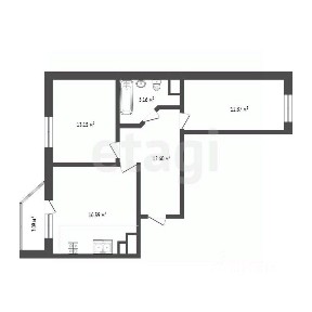Продается 2-комн. квартира, 59,5 м²
