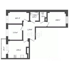 Продается 3-комн. квартира, 68,2 м²