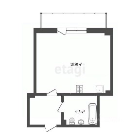 Продается студия, 27 м²