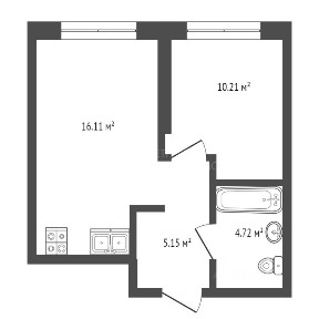 Продается 1-комн. квартира, 37 м²
