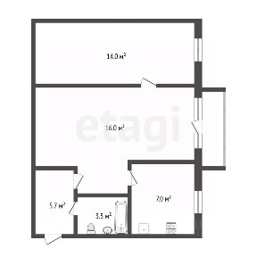 Продается 2-комн. квартира, 46,2 м²