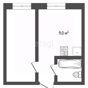 Продается 1-комн. квартира, 25,2 м²