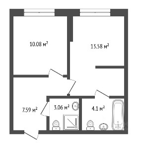 Продается 2-комн. квартира, 54,7 м²