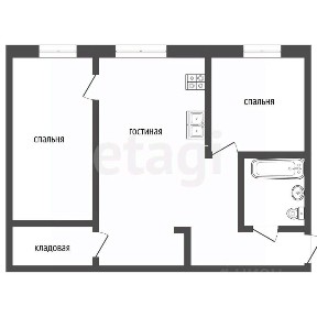Продается 2-комн. квартира, 42,1 м²