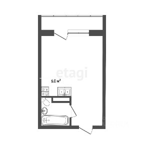 Продается студия, 20 м²
