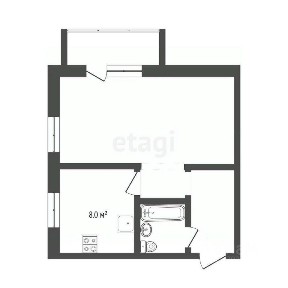 Продается 1-комн. квартира, 30,7 м²