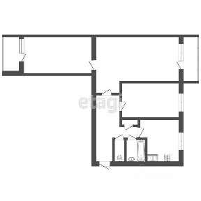 Продается 3-комн. квартира, 58,1 м²