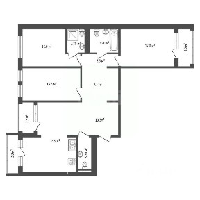Продается 3-комн. квартира, 100 м²