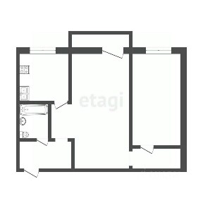 Продается 2-комн. квартира, 45,7 м²