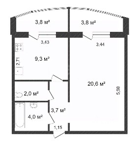 Продается 1-комн. квартира, 40 м²
