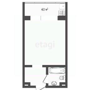 Продается студия, 16,3 м²