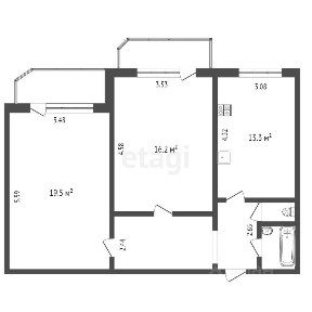Продается 2-комн. квартира, 64,4 м²