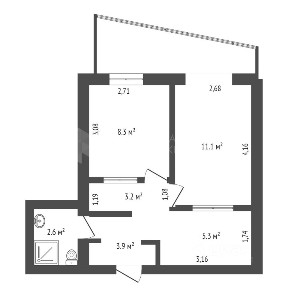 Продается 2-комн. квартира, 42 м²