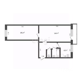 Продается 2-комн. квартира, 44,2 м²