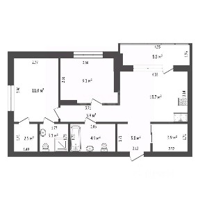 Продается 2-комн. квартира, 55,9 м²