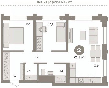 Продается 3-комн. квартира, 61,6 м²