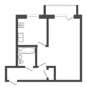 Продается 1-комн. квартира, 30,2 м²