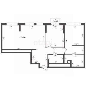 Продается 2-комн. квартира, 67 м²