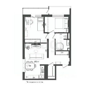 Продается 2-комн. квартира, 60,2 м²