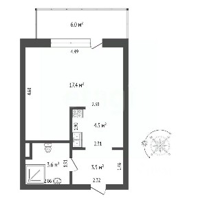 Продается 1-комн. квартира, 31 м²