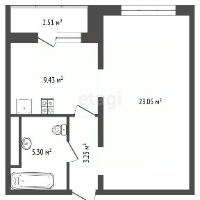Продается 1-комн. квартира, 41 м²