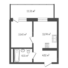 Продается 1-комн. квартира, 31 м²