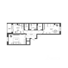 Продается 2-комн. квартира, 63,4 м²